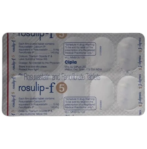 rosulip f 5mg tablet 10's